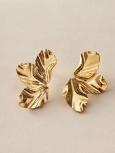 Stainless Steel Leaf Anti Tarnish Earrings