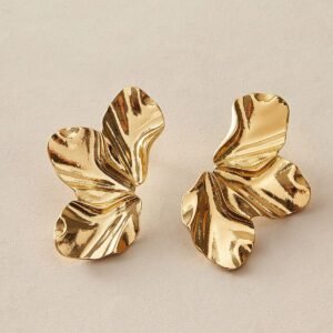 Stainless Steel Leaf Anti Tarnish Earrings