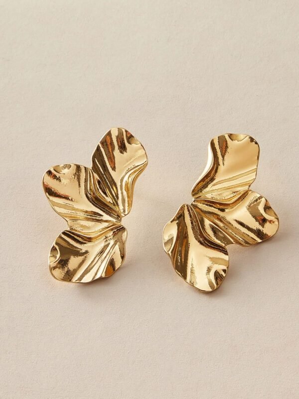 Stainless Steel Leaf Anti Tarnish Earrings