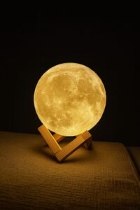 3D Moon Lamp with Multi-colour LED