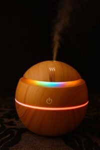 Wooden Shape Humidifier inside Led multicolour