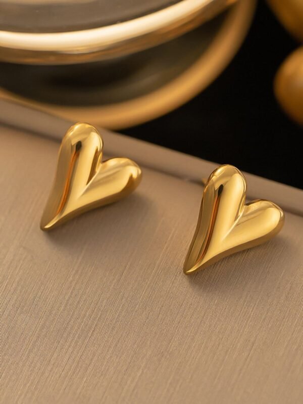 Korean Heart Shape Anti Tarnish Earrings