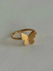Small Anti Tarnish Butterfly Rings for Girls