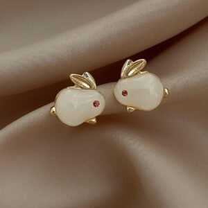 Small Bunny Korean Earrings – Cute & Trendy
