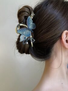 Butterfly Premium Metal Hair Claw Clip Large