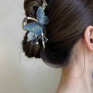 Butterfly Premium Metal Hair Claw Clip Large